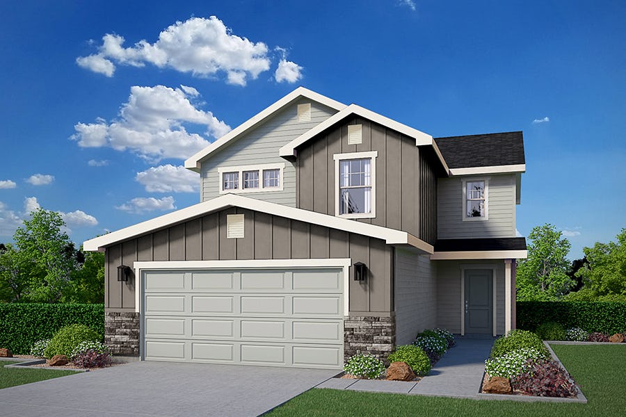 Payette 2Story Floor Plan New Home in Idaho